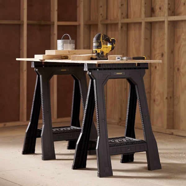 Coppia di cavalletti JUNIOR pieghevoli - Stanley - STST1-70355 - Set di 2 supporti Coppia di cavalletti JUNIOR pieghevoli - Stanley - STST1-70355 - Set di 2 supporti